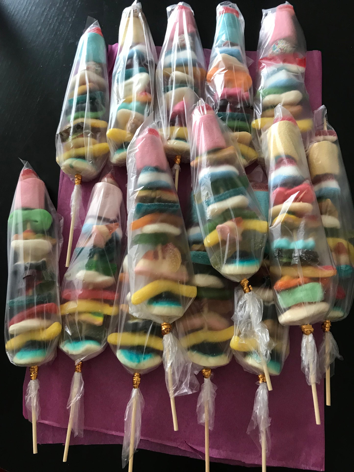 Brochettes de bonbons à l’unité